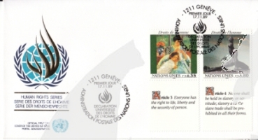 OSN Ženeva FDC 0180 / 0181 ● - 1989